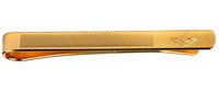 100 9119 - Barley pattern engraved end - Gold plate