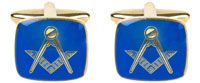 90 2826 - Masonic Blue enamel - Gold plate