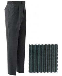 STS Formal Attire Classic Masonic black/grey striped trousers