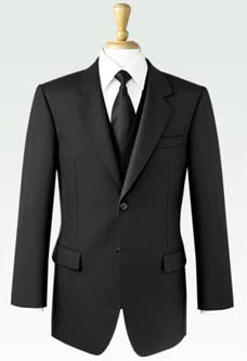 Formal Attire Masonic black herringbone jacket